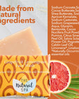 Grapefruit Lemongrass Face Wash Bar | Natural Facial Cleanser for Fresh, Glowing Skin | Vegan, Plastic-Free Skincare