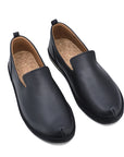 Black Classic Leather Moccasins