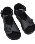 Athens Vegan Sandals in Black