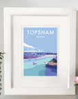 Topsham Vintage Seaside Print