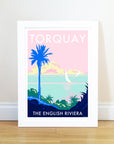 Torquay Palm Vintage Seaside Print