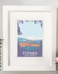 Totnes Vintage Travel Poster Print