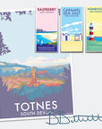 Totnes Vintage Travel Poster Print