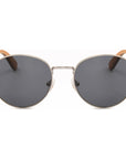 Jamie - Titanium & Wood Sunglasses