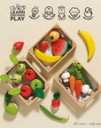 Harvest Vegetables Wooden Food Crate