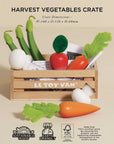 Harvest Vegetables Wooden Food Crate