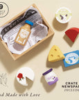 Cheese & Dairy Wooden Market Crate