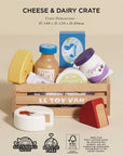 Cheese & Dairy Wooden Market Crate