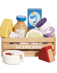 Cheese & Dairy Wooden Market Crate