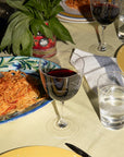 Crystal Wine Glasses with Fern Design