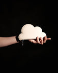 Beige Leather Cloud Purse