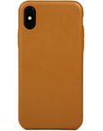 iPhone X Case, Tan Leather