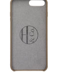 iPhone 7/8 Plus Case, Taupe Leather