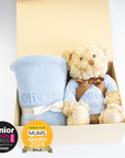 NEW BABY BLANKET AND TEDDY