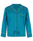 Teddy Rainforest Stripe Boys Silk Pyjama Set