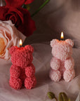 Teddy Bear Rose Candle - Small
