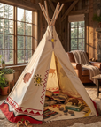 Animal Print Teepee Play Tent