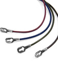 Raven Black Tenby Silver and Round Leather Bracelet