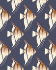 Geometric Angelfish Design Print