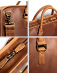 The Hemming Leather Laptop Bag | Vintage Leather Briefcase