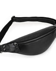 The Walcott Leather Waist Bag | Black Leather Fanny Pack