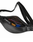 The Walcott Leather Waist Bag | Black Leather Fanny Pack -
