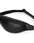 The Walcott Leather Waist Bag | Black Leather Fanny Pack -