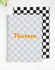 Thirteen Checkerboard 13th Birthday Card
