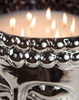 Silver Grande Buddha Candle