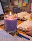 Time To Study - Crystal Infused Scented Candle