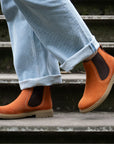Short Boot in Burnt Orange