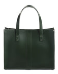 Handmade Leather Shopper - Ivy Green