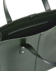 Handmade Leather Shopper - Ivy Green
