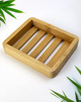Natural Bamboo Soap Rack (Tray Style)