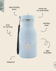 Durable Stainless Steel Kids Water Bottle – Leak Proof & Safe by Trixie Baby at brixbailey.com