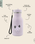 Stainless Steel Kids Water Bottle 350 ml Mrs Mouse