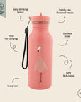 Stainless Steel Water Bottle 500 ml Flamingo Print