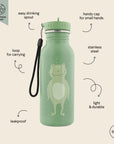 Durable Stainless Steel Kids Water Bottle – Leak Proof & Safe by Trixie Baby at brixbailey.com