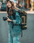 Water Resistant Roll Top Vegan Backpack
