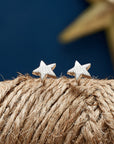 Twilight Star Silver Stud Earrings