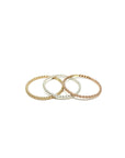Rustic Twist Stacking Rings