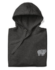 Think Ocean Elephant Aspirations Cotton Blend Embroidered Hoodie