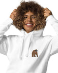 Think Ocean Orangutan Aspirations Cotton Blend Embroidered Hoodie