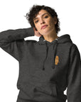 Think Ocean Leopard Aspirations Cotton Blend Embroidered Hoodie
