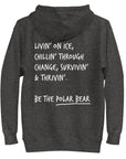 Think Ocean Polar Bear Aspirations Cotton Blend Embroidered Hoodie