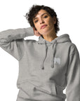 Think Ocean Polar Bear Aspirations Cotton Blend Embroidered Hoodie
