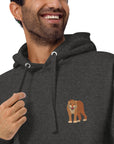 Think Ocean Tiger Aspirations Cotton Blend Embroidered Hoodie
