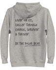 Think Ocean Polar Bear Aspirations Cotton Blend Embroidered Hoodie