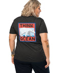 Think Ocean Polar Bear Pixel Art Organic Cotton T-Shirt