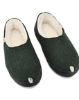 TOKU Budapest Slippers with Lambswool - Dark Green